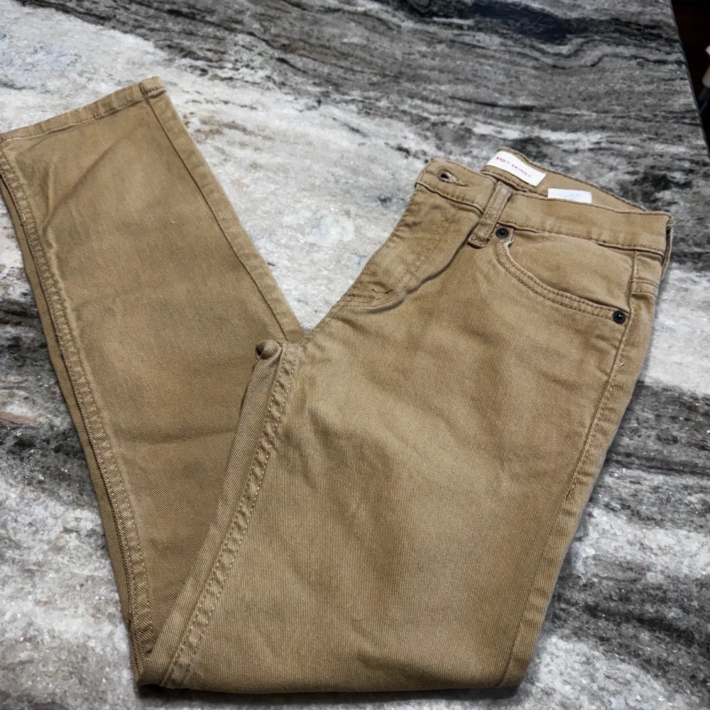 Levis 510 Skinny Kids Jeans Tan Khaki Stretch‎  Size 14 Reg W27 L27 55110-2119